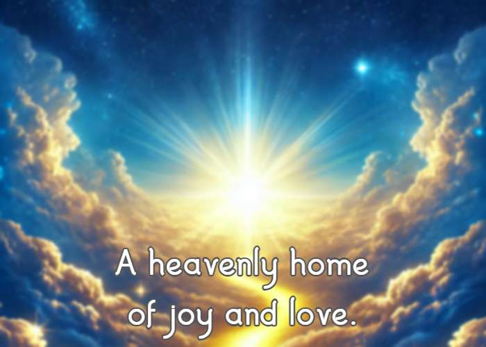 a heavenly home of joy and love