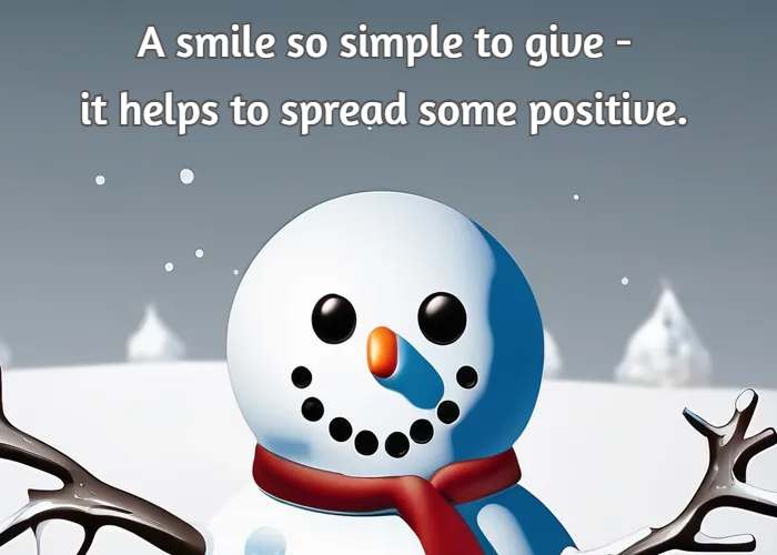 A smile so simple to give - it helps to spread some positive.