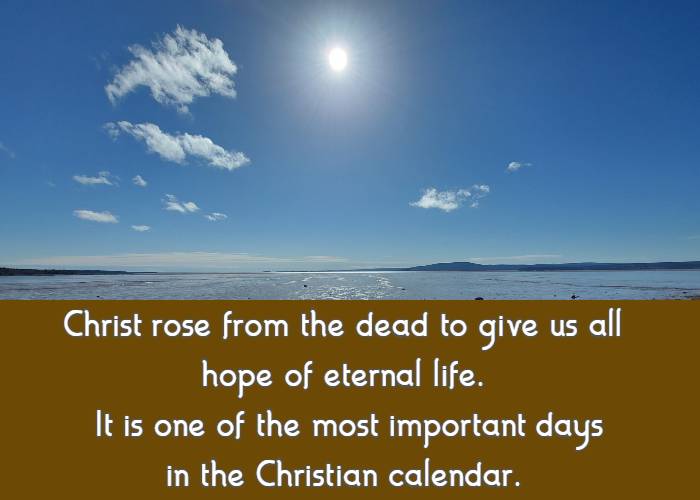 Christ rose from the dead to give us all hope of eternal life. It is one of the most important days in the Christian calendar.