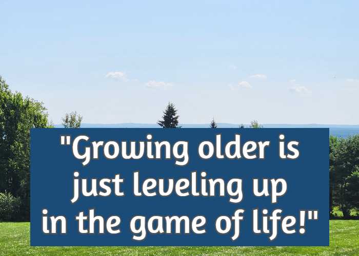 Growing older is just leveling up in the game of life!