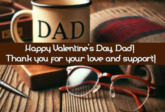 Happy Valentine's Day, Dad! Thank you for your love and support!