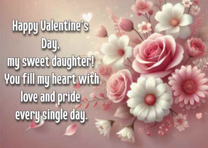 Happy Valentine’s Day, my sweet daughter! You fill my heart with love and pride every single day.