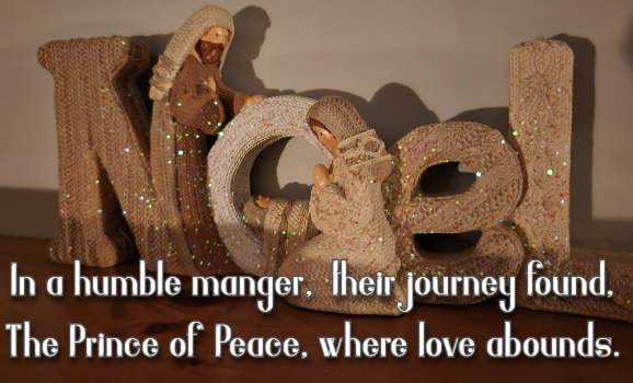 In a humble manger, their journey found, The Prince of Peace, where love abounds.