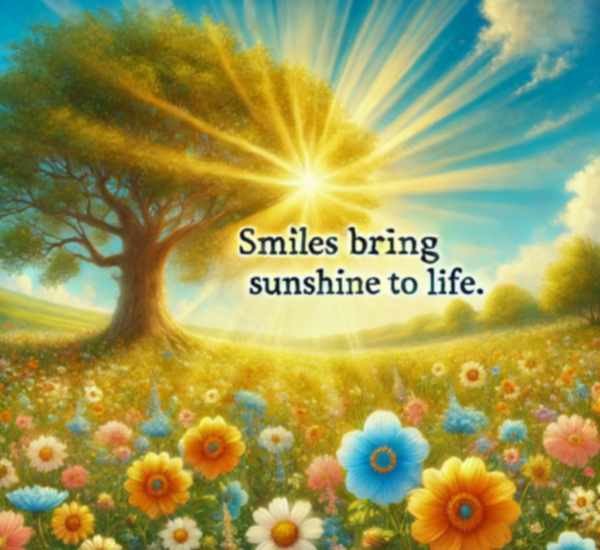 smiles bring sunshine to life