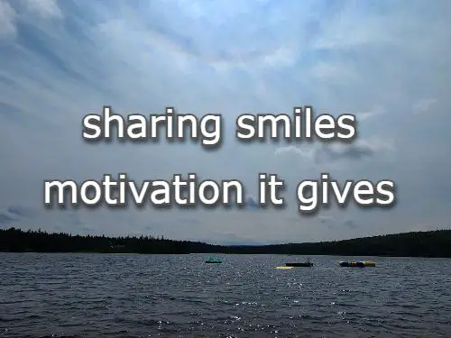 sharing smiles motivation it gives