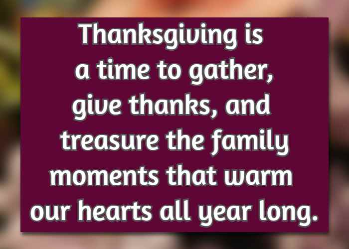 Thanksgiving is a time to gather, give thanks, and treasure the family moments that warm our hearts all year long.